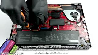 بازکردن باتری لپ تاپ ASUS ROG Zephyrus GA502 به همراه آموزش تصویری
