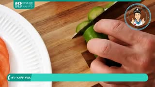 ایده های جالب  تزیین سالاد به شکل گل