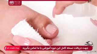 پدیکور پا :::: کاشت ناخن ژله ای برای پا