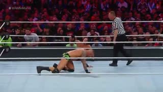 مسابقه ی کشتی کج رندی اورتن و ای جی  استایلز