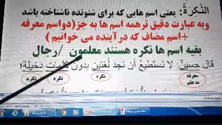 قواعد درس 3 عربی یازدهم تجربی قسمت 1