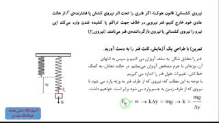 فیزیک دوازدهم-نیروی کشسانی فنر