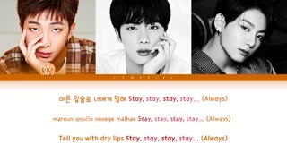 ویدیو لیریک آهنگ Stay از BTS