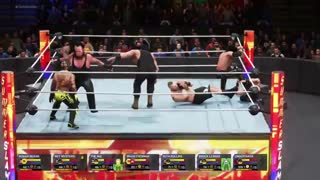 گیم پلی بازی 2k20 کشتی کج ( بتل رویال ) : رومن رینز VS ریمستریو VS  میز VS بران استرومن VS  ست رولینز VS  براک لزنر VS آندرتیکر