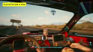 گیم پلی Cyberpunk 2077 بر روی پلی استیشن 5  و 4 پرو