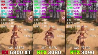 مقایسه RX 6800 XT و RTX 3080 و RTX 3090 با یکدیگر