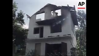BOSNIA: VILLAGE DEVASTATED BY BOSNIAN GOVERNMENT ARMY
