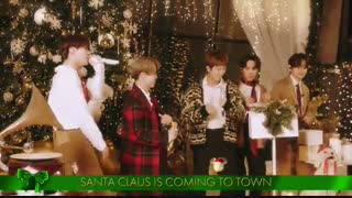 اجرای santa claus is coming to town بی تی اس برای Disney holiday