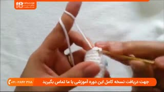 آموزش گام به گام بافت عروسک خرگوش برای جا کلیدی