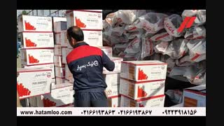 تخلیه بار نیک بسپار یزد در انبار فروشگاه حاتم لو پروتز سینه