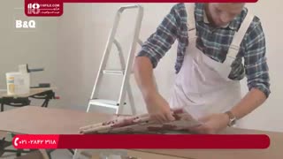 آموزش نصب کاعذ دیواری طرح گل