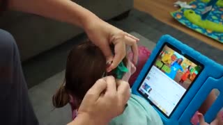 آموزش مدل مو بچه گانه دختر بافت درهم پیچیده- مومیس مرجع و مشاور مو