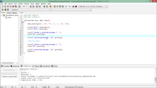آموزش برنامه نویسی سی 40 - رشته ها