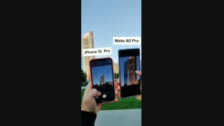 مقایسه زوم دو گوشی iPhone 12 Pro و Huawei Mate 40 Pro