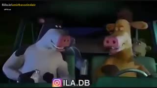 دابسمش آهنگ منو نترسون بر روی انیمیشن