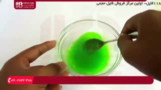 ساخت اسلایم با محلول لنز / اسلایم شفاف و کش مانند