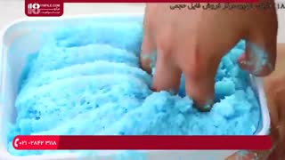 ساخت اسلایم برفی و یخی و مدل ابری برای کاهش استرس