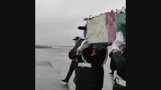 تشییع شهید سردار عبدالرسول استوار محمودآبادی از یاران شهید سلیمانی- shahid