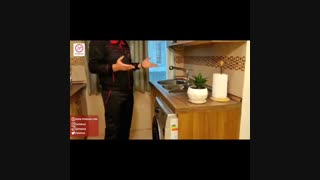 نحوه در آوردن جاپودری ماشین لباسشویی