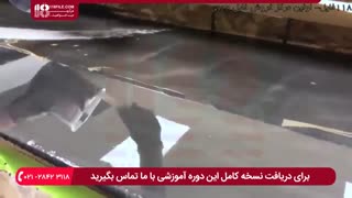 مراحل اجرای رزین اپوکسی خاکستری و مشکی بر روی کانتر آشپزخانه