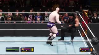 گیم پلی بازی 2k20 کشتی کج : sheamus VS roman reigns