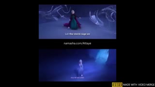 ترکیب فوق العادۀ آهنگ های Let it go و Show yourself السا فروزن