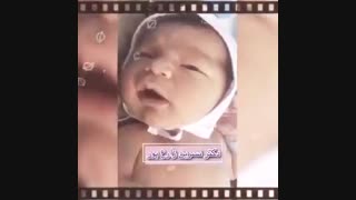 فیلم تولد محمدپارسا پس از زایمان طبیعی