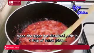 فوت و فن پخت مربا توت فرنگی خشمزه به روشی ساده