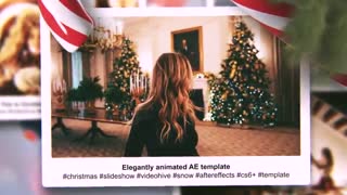 پکیج 4 پروژه حرفه ای افترافکت برای اسلایدشو کریسمس - پیشنمایش پروژه اول ⭐️