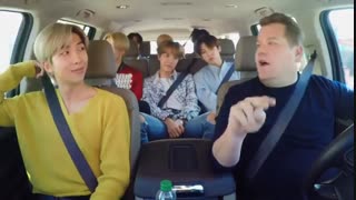 Carpool karaoke with james corden با حضور بی تی اس