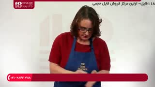 آموزش  ساختن مجسمه با توپ رسی  در خانه