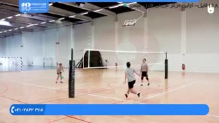 آموزش سرویس از بالا و سرویس از پائین در ورزش والیبال