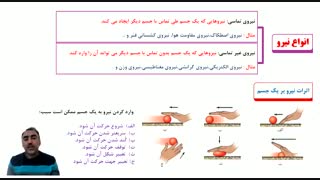 علوم تجربی پایه نهم   موضوع درس: پنجم _ نیرو