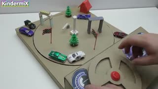 نحوه ساخت بازی  پیست ماشین آهنربایی با مقوا