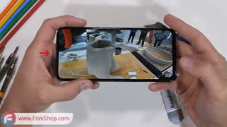 اولین گوشی با دوربین زیر صفحه نمایش؟!! - تست دوام! - فونی شاپ