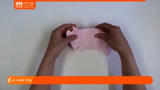 مراحل ساخت اوریگامی خوک فانتزی به صورت سه بعدی