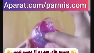 آموزش/ ساخت اسلایم کهکشانی