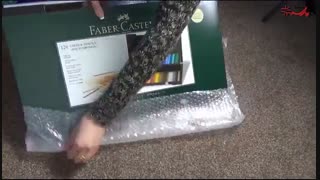 آنباکس مداد رنگی پلی کروم 120 رنگ فابرکاستل