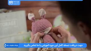 آموزش دوخت عروسک جورابی دخترانه خوابالو