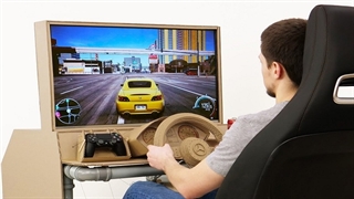 نحوه ساخت یک گیم استیشن مقوانی برای بازی‌های ریسینگ