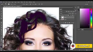 هایلایت کردن مو با فتوشاپ