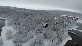 جزیره برفی زیبا