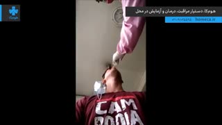 تست کرونا از طریق بینی