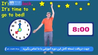 آموزش ساعت به زبان انگلیسی به کودکان در مجموعه مت