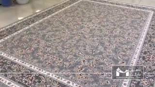 فرش طرح جدید ، 1200 شانه گل برجسته روشا در رنگ بندی فیلی و نوک مدادی