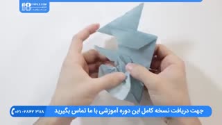 آموزش ساخت اوریگامی فیل به صورت سه بعدی