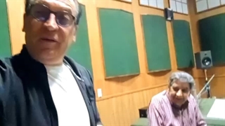 پشت صحنه دوبله فیلم سرزمین اوباش ، منوچهر والی زاده . بهمن هاشمی