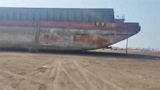 ویدیو تعمیرات شناور بارج پی تی توسط شرکت آرین مارین