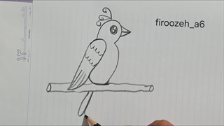 آموزش نقاشی پرنده