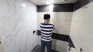 آموزش نصب ماربل شیت(دیوارپوش)، سرویس بهداشتی